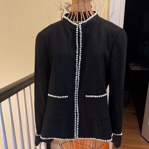 DD Collection 🔥sale🔥black jacket with real water pearls